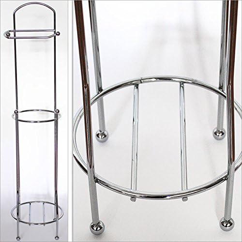 Free Standing Toilet Roll Holder & Multi Toilet Roll Storage Chrome Finish