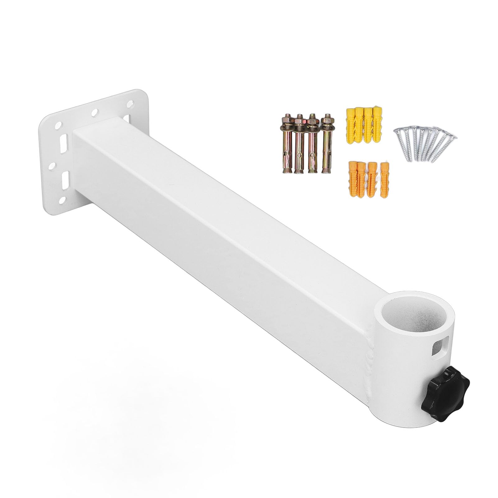Kit de montage sur poteau L, support mural robuste en alliage d'aluminium antirouille pour antennes paraboliques et extérieures V2