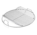 GrillSpot BBQ Plated Steel Hinged Cooking Grate | Replacement Part | Designed to Fit Weber 22.5” One-Touch, Performer and Bar-B-Kettle Charcoal Grill Series | Part No. 7436