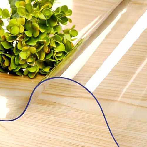 Office Chair Mat for Carpeted Floor 60x80 90x120 140x200cm PVC Floor Mat Plastic Chair Mat Carpet Protector Non-Slip Waterproof for Carpets Floor Desk Hallway Rectangle (Size : 51x84in/130x210cm)