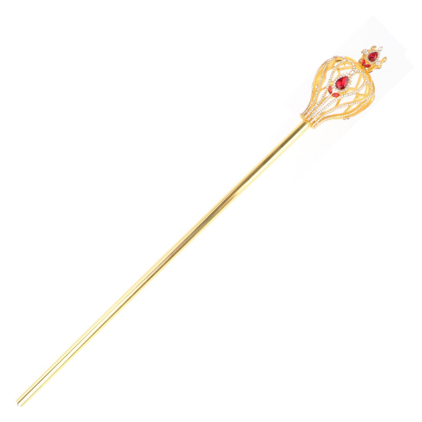 Qianly Baguettes de Fées élégantes Bâtons de Fées Sceptre en pour Fournitures de Décoration Costume d'anniversaire Jeu de Rôle Femmes Tout-Petits Fill, Rouge