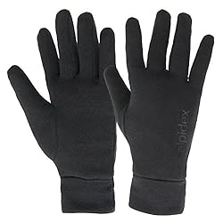 ALPIDEX Guantes Interiores Running Correr Ciclismo...: ❄️ Guante de running o capa base ligero y de grosor medio con capa interior rugosa ❄️ Cálido * transpirable * diseñado para mantener las manos cómodamente calientes al tiempo que permite un movimiento normal y flexible ❄️ Ajuste ceñido * material elá...