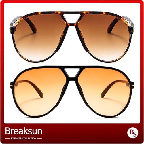 Retro Oversized Aviator Sunglasses for Women Men Trendy 70s Big Round Aviator Sun Glasses Vintage Shades4