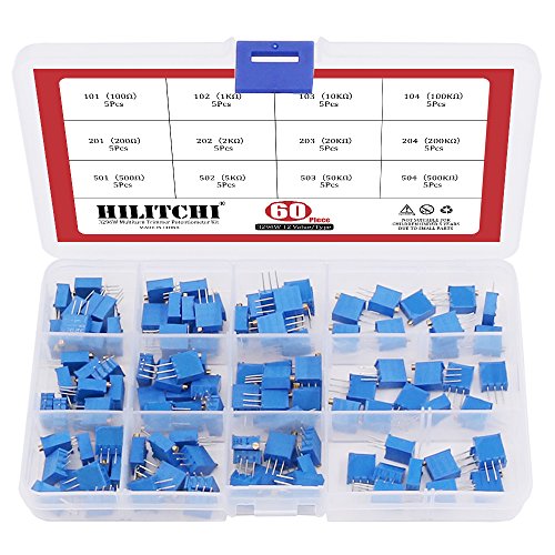 Potentiomètre multitours Hilitchi 60 pièces pour réparer vos circuits