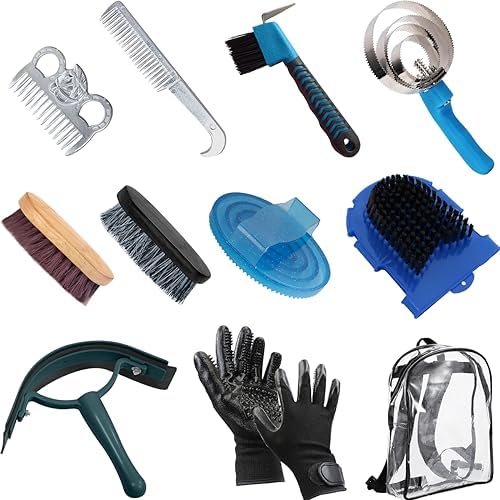 La La Pet® Horse Grooming Kit with Bag, Horse Brush Sets
