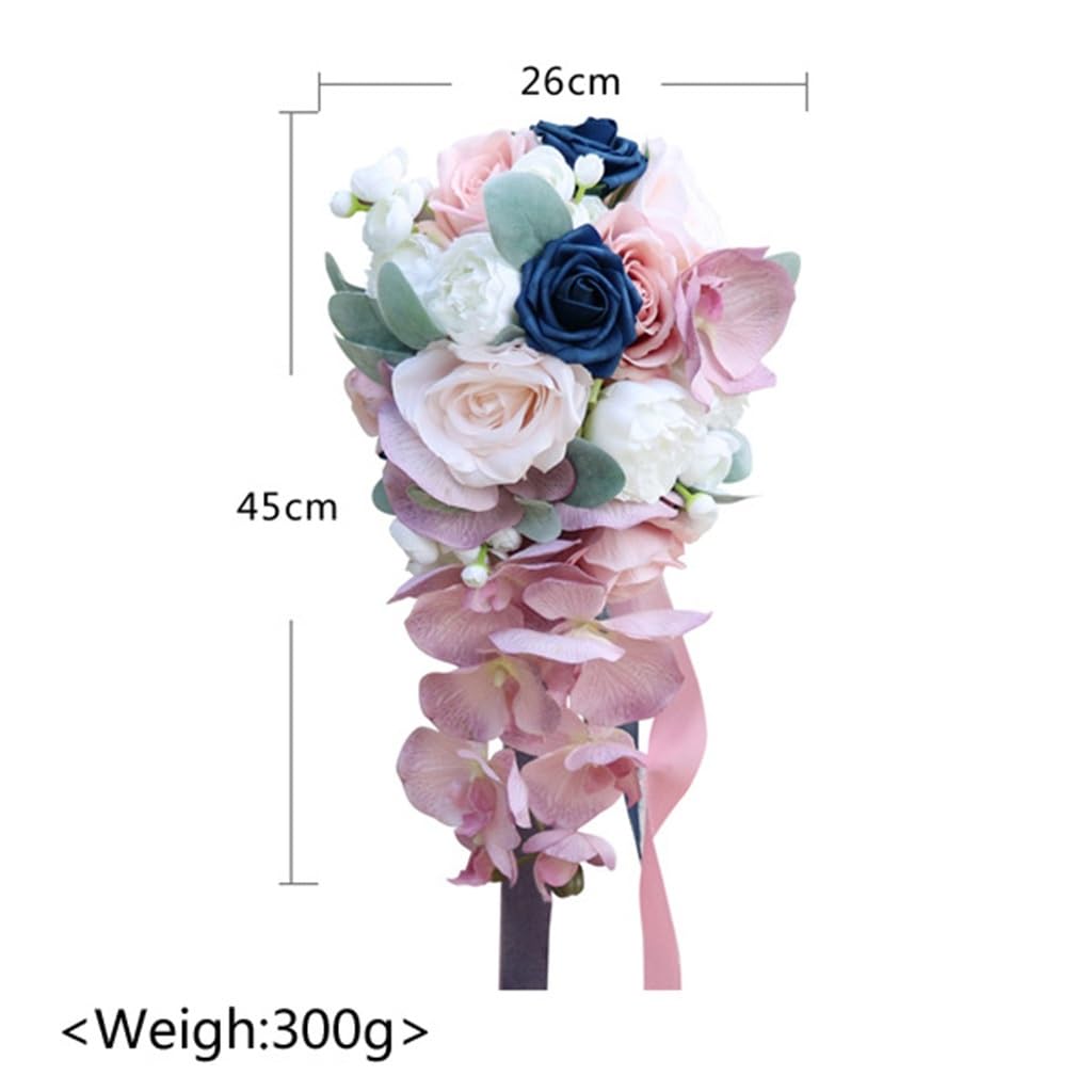 JFDBGU Sposa Matrimonio Holding Bouquet Decorazione Arrangiamenti Centrotavola di Fiori da Damigella d'Onore