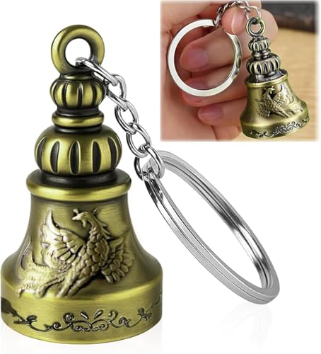 Image of Guardian Bell KeyChain Tibetan Key Chain Good Luck Key Chain