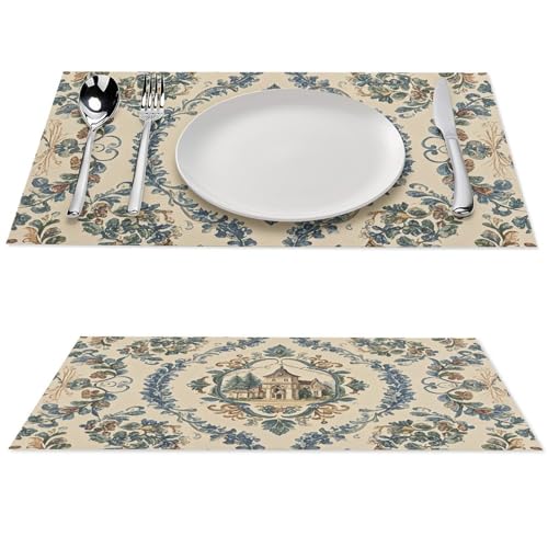 Sets de table étanches et lavables contre les taches en PVC