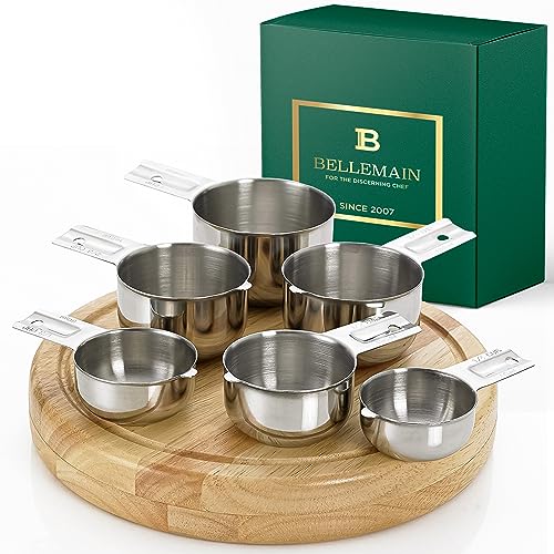 Comparison: Best Metal Measuring Cups 9 Bellemain One-Piece Stainless Steel Measuring Cups Set of 6 – Nesting Metal Measuring Cups for Kitchen – Dry & Liquid Measurements (ML & OZ), Rust-Resistant, Dishwasher Safe, Ergonomic Design