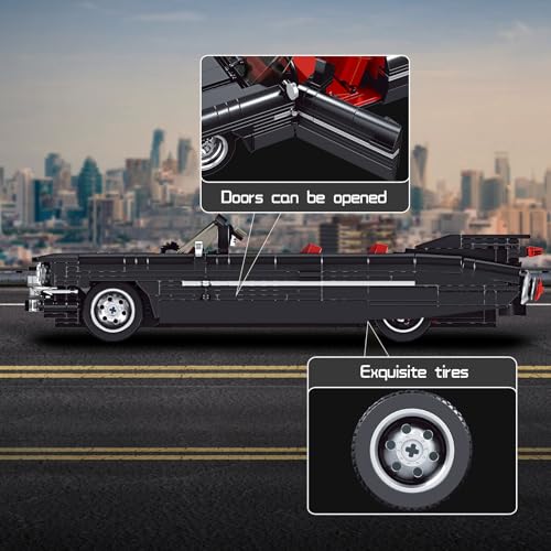 Image of Mould King Sports Car Building Block Kits, MOC Classic Car Model Kit Supercar Racing Model Building Sets, Authentically Detailed Build and Display Model for Home or Office Decor (1245+ Pieces)