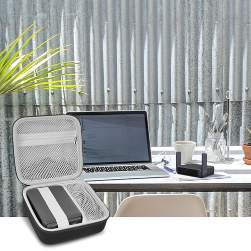 Image of Case Compatible with GL-BE3600 /MT3600BE /SFT1200 / MT3000 / AXT1800 / MT1300 for Glinet Travel Router for Hotel WiFi, Portable Router Storage Holder for Gl.inet Slate 7 Router Accessories(Box Only) -Black