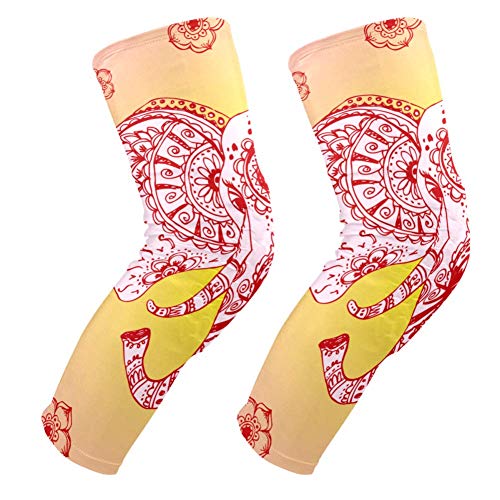 Genouillères rembourrées éléphant floral pour homme et femme protectrices
