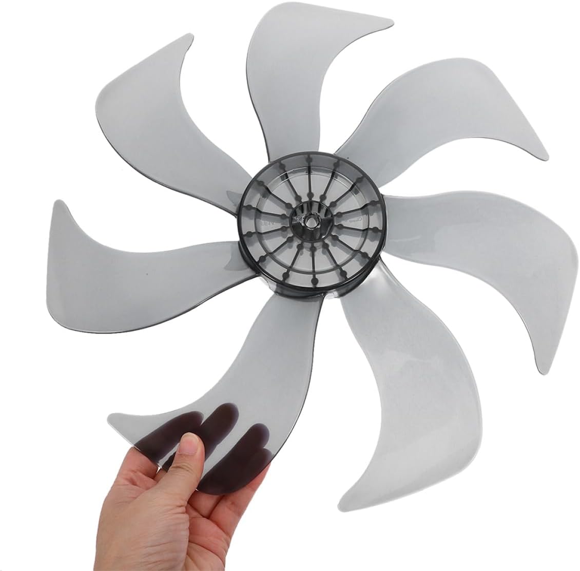 ABOOFAN 2Pcs Plastic Replacement Fan Blades Heavy Duty Compatibility for Standing Table and Wall Mounted Fans Replacement Parts for Household and Industrial