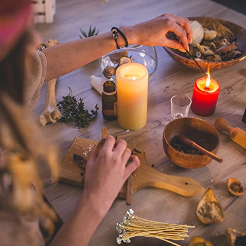100 Pcs Candle Wick Kit 3/5 Inch Thick Hemp Wicks With Wick Holders, Pre-Waxed By 100% Beeswax & Tabbed, Wicks For Candle Making (5 Inch) #TOP5