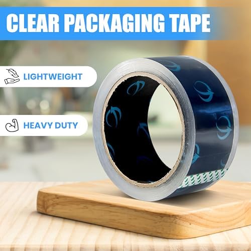 Clear Packing Tape, 12 Rolls Heavy Duty Packaging Tape for Shipping Packaging Moving Sealing, Thicker Clear Packing Tape, 1.88 Inches Wide, 60 Yards Per Roll — 사진 2