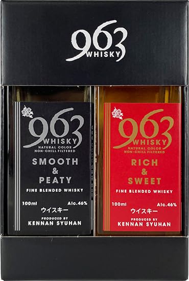 Amazon.co.jp: ブレンデッドウイスキー963 ミニボトル2本セット 100ml