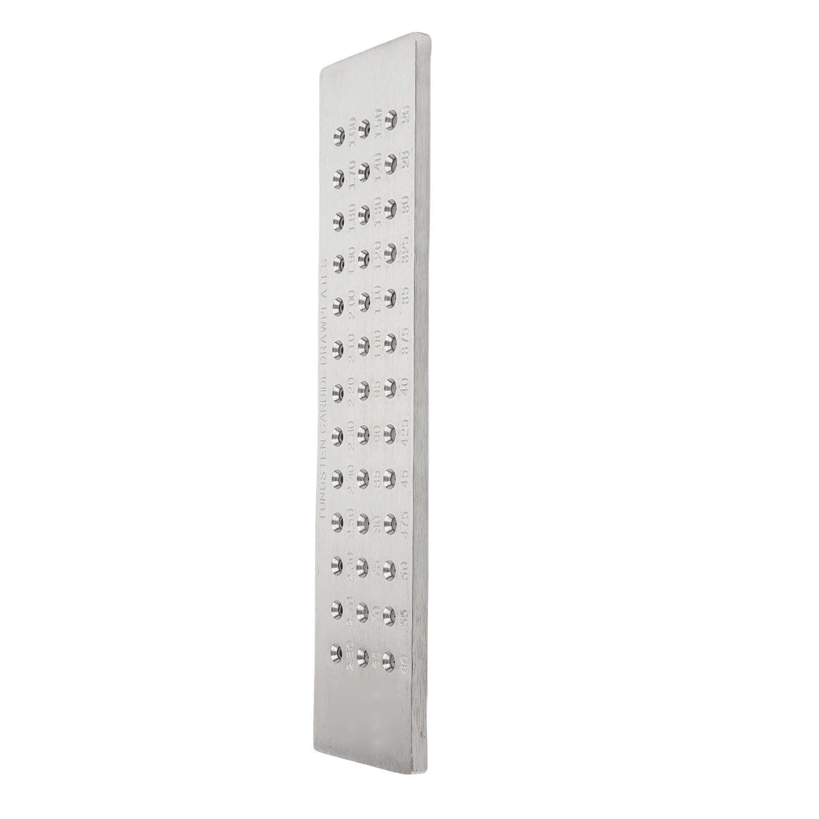 Fabater Trafilatrice per Fili per Gioielleria, 39 Fori Rotondi da 0,26-2,8 Mm, in Carburo di Tungsteno, Strumento per la Creazione di Gioielli in Oro, Argento, Rame, Ottone, Platino e