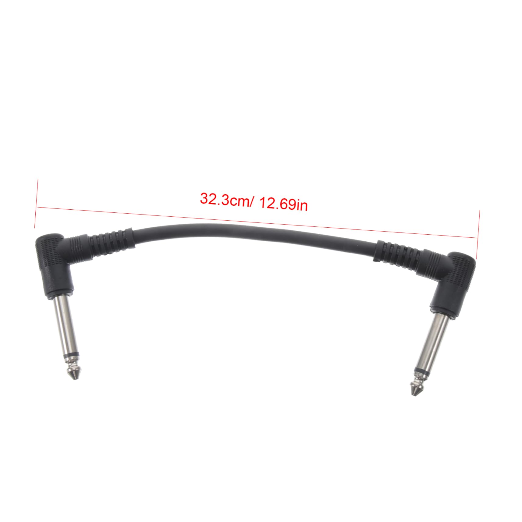 NULYLU Professional Guitar Patch Cables 6.35mm Guitar Effect Cable High Density PVC Braided Musical Instruments Connection