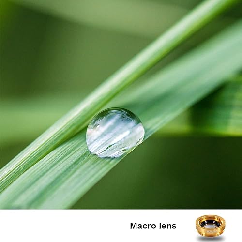 Miniatura 4 de Kit de lente de cámara de teléfono celular 3 en 1 lente ojo de pez macro gran angular universal para teléfonos inteligentes iPhone Samsung Android