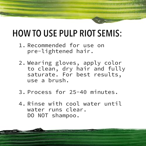 Pulp Riot Semi Permanent Hair Color 4oz Tubo miniatura 7