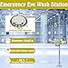 lukar Emergency Shower Eye Wash Station, 304 Stainless Steel Eyewash Shower Station, 90.55
