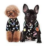 CT COUTUDI Hawaiian Dog Shirts Aloha Dog Shirt Pet Summer Cool Summer Flower Pineapple Shirt for Small to Medium Puppy Dog Cat