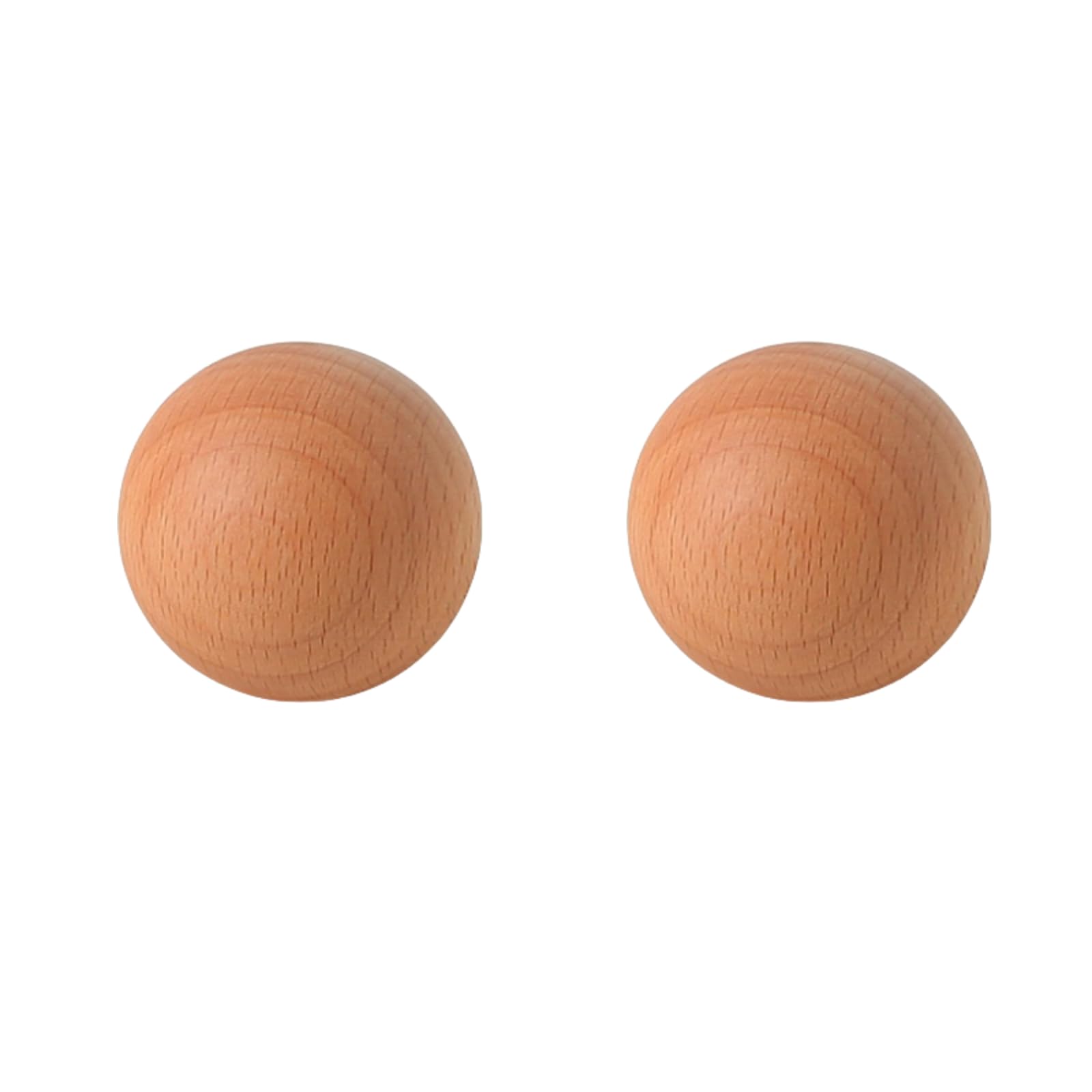 ITTRUH Round Wood Drawer Knobs,Furniture 2Pcs Solid Wardrobe