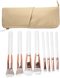 8Pcs Portable Makeup Brush Kit, Cosmetic Brus...