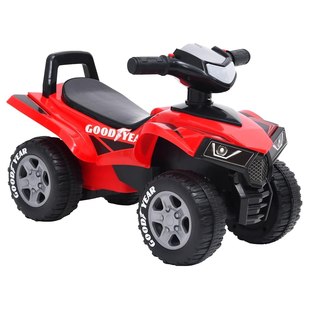 vidaXL Aufsitz Quad für Kinder Elektromotorrad Elektroquad Kinderquad Kinderauto Elektroauto Motorrad Kinderfahrzeug 18-36 Monate Rot