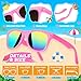 Joycover Kids Sunglasses Bulk, 12 Pack Neon Sunglasses for Kids Boys Girls Age 3-8, UV400 Protection, Perfect for Parties & Gifts