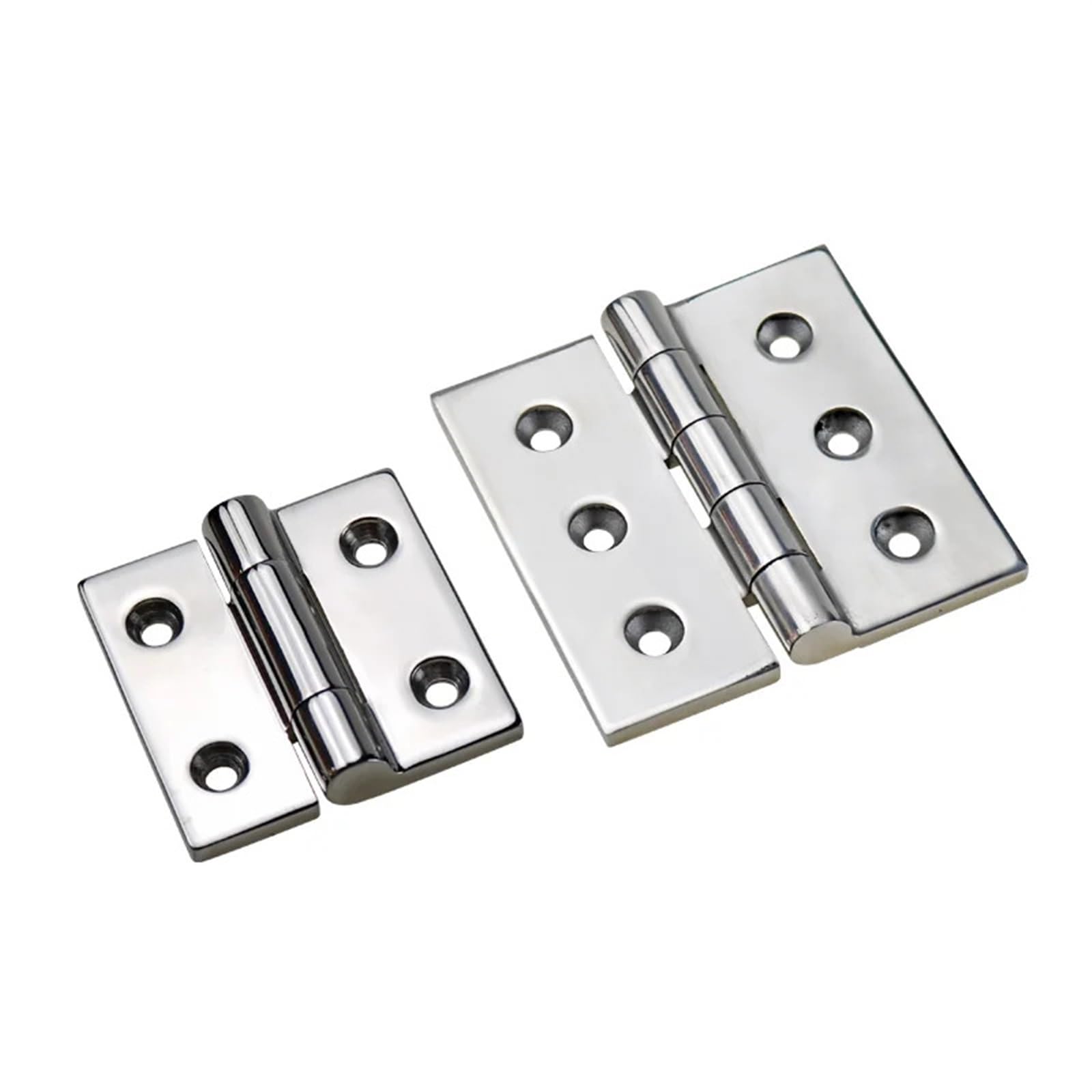 Lot De 4 Charnières Pliantes En Inox 304 - 75x100 Mm - Solides Et Polyvalentes Pour Portes Lourdes, Intérieur/extérieur