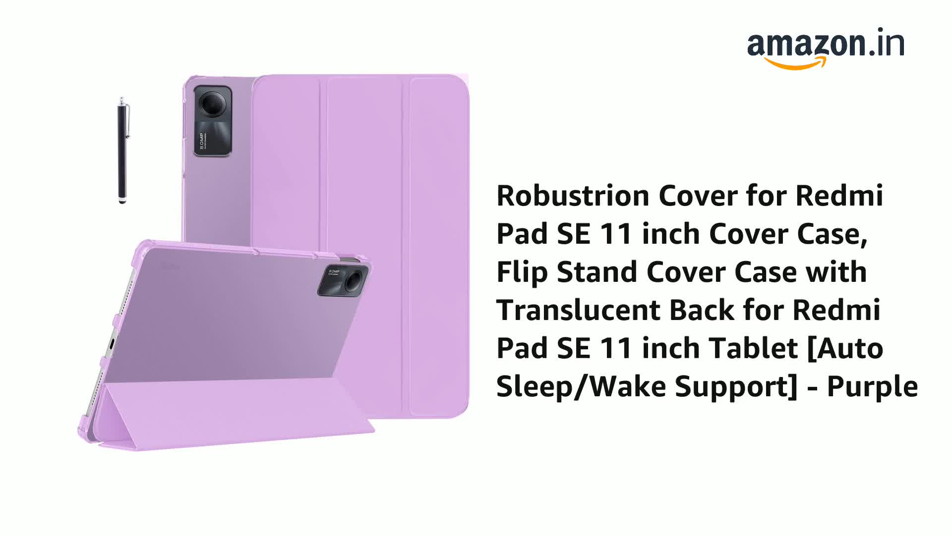 Robustrion Cover for Redmi Pad SE 11 inch Cover Case, Flip Stand