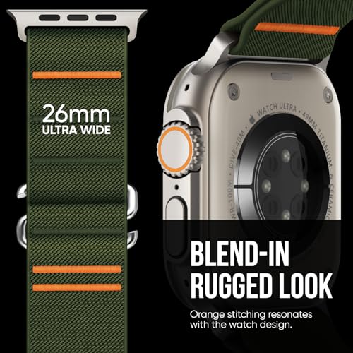 Image of Suitisbest Straps Compatible for Apple Watch Ultra 3 Strap 49 /46 /45 /44 /42 /41 /40 /38mm, Stretchy Nylon Sport Loop Strap with S-Hook for Apple Watch Ultra 3 /2 /1 SE3 Series 11 10 9 8 7 6 5 4【Band only】