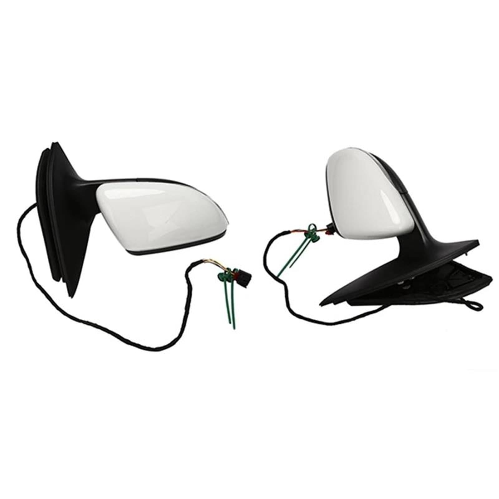 Gruppo Specchietto Retrovisore Specchietto Retrovisore Laterale Destro 6 Fili Per Golf Per MK6 2009-2012 Con Regolazione Elettrica/riscaldamento Bianco(Giusto)