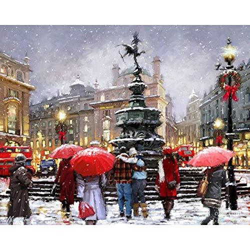 Peinture par numéros Noël cadeau idéal encadré pour adulte et débutant créatif