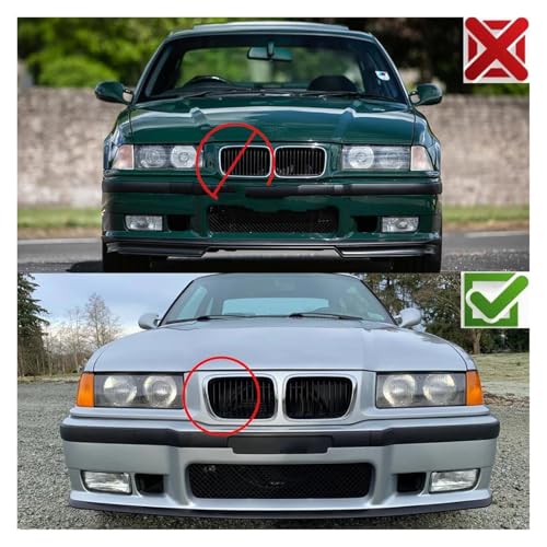 Parrilla de parachoques negro mate para renovar el BMW E36 6