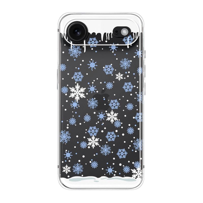 Coque iPhone 17 Air flocons de neige, le cadeau amusant de Noël idéal - 2