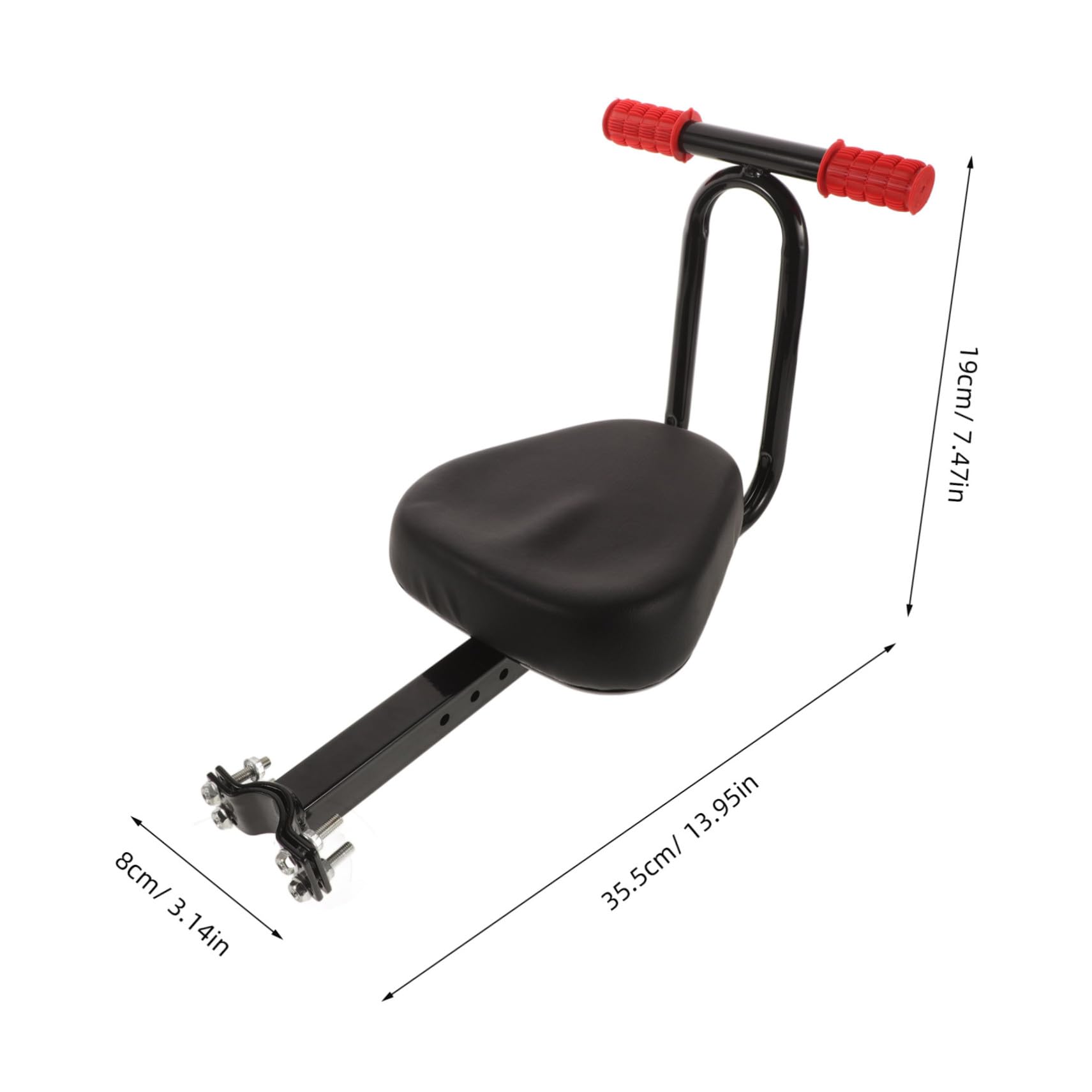 INOOMP Seggiolino Mountain e per ed Metallo Comodo Sicuro in Bike E-Bike Bici Design Ergonomico Regolabile Bambini Ragazzi e Ragazze