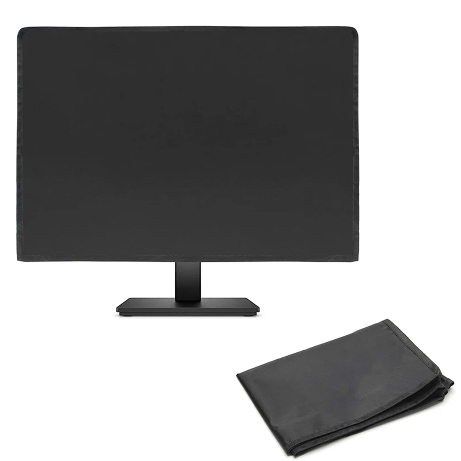 Computer Monitor Dust Cover Computer Cover 420D Waterproof Polyester Desktop Monitor Protective HD Panel PC Display Dustproof(61x46x8cm)