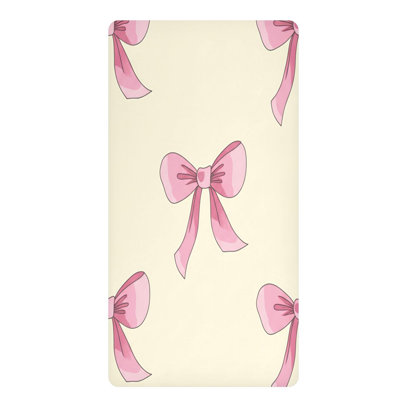 JiangGgen Bows Baby Crib Sheet Soft Breathable Playard Sheet-S