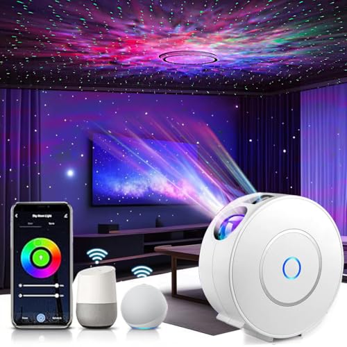 Galaxy Projector for Bedroom, Star Projector,Smart APP & Voice Control Galaxy lamp, Compatible with...