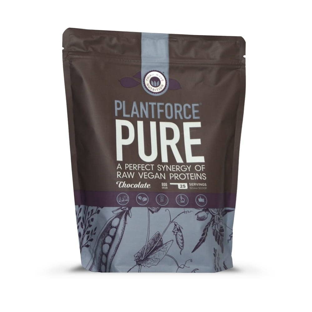 Białko wegańskie PLANTFORCE - PURE - czekoladowe (800 g)