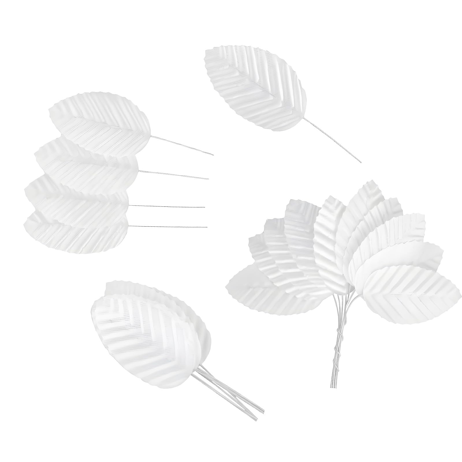 Kangnice Artificial Silk Foliages Bulk Pack of 200Pieces for Event Decoration Indoor Outdoors Use Customizable Shape Craft Needle Wreath
