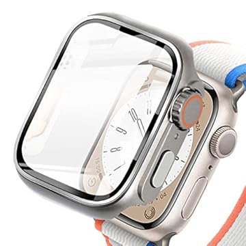 Capa Bumper Vidro Temperado compatível com relogio Apple Watch Series 8,7,6,SE 40MM 41MM 44MM 45MM para Apple watch Ultra 49MM (Titânio 40/41MM)