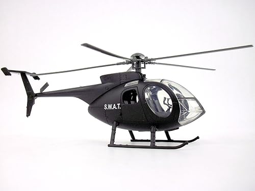 AugustaWestland NH-500 (SWAT) Hughes 500 132 Escala 132 Modelo de helicóptero de metal fundido