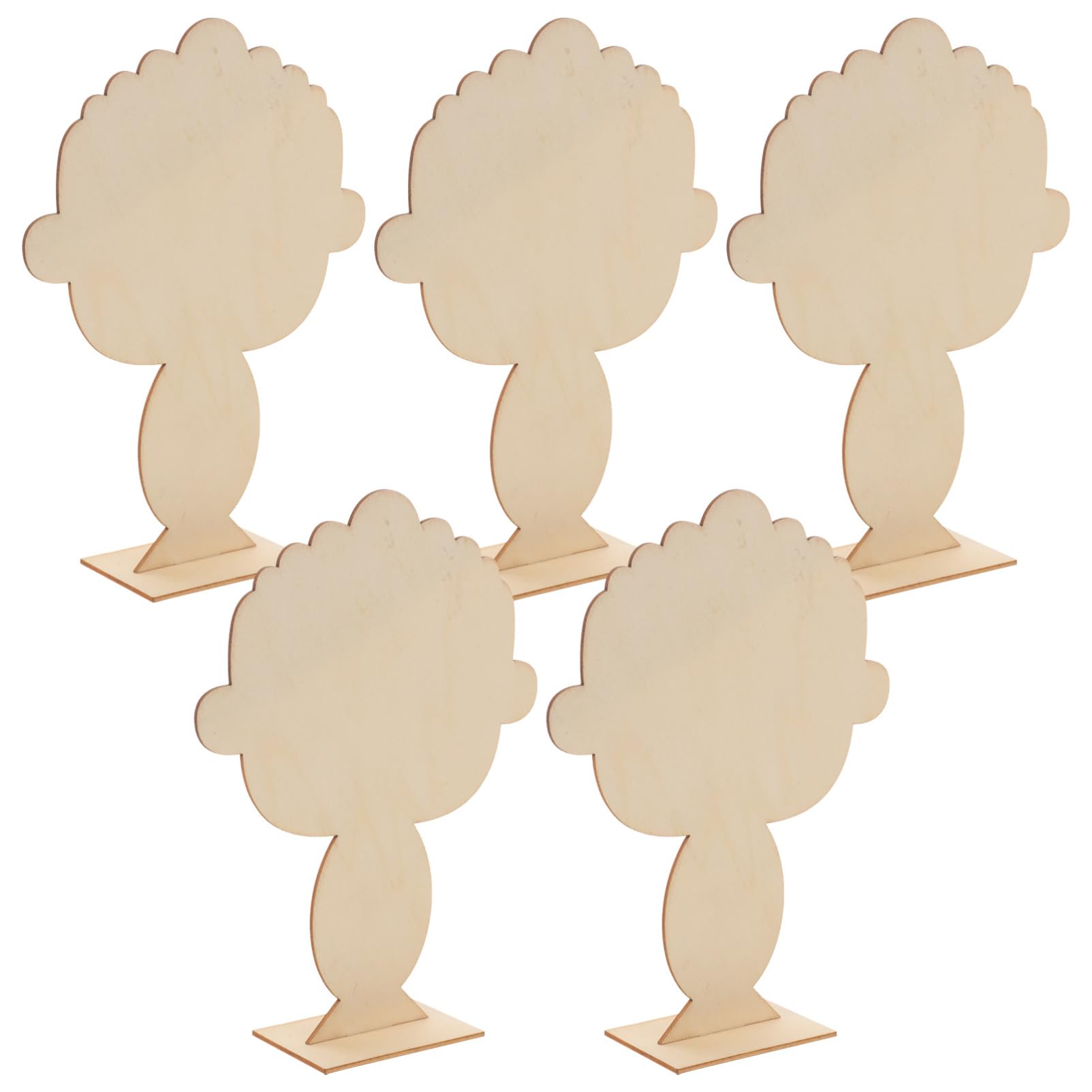 VILLCASE Unique Clay Making Boards 5pcs Wood Pottery Boards Clay Backing for Artists