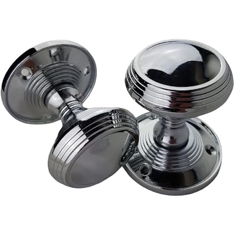 Golden Grace Polished Chrome Door Knob Set Cover