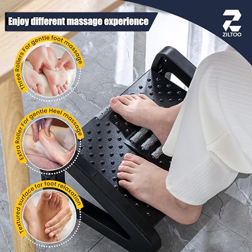 ZILTOO Adjustable Foot Rest for Office Chair - Ergonomic Foot Rest Under Table, Versatile Footrest for Office Desk, and Comfortable Leg Rest for Office Chair - Image 8