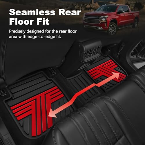 Multi-Color Floor Mats for Chevy Silverado GMC Sierra 2014-2018 Crew Cab by TTX LIGHTING - Used condition - Image 5