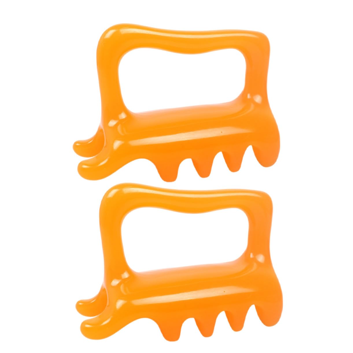 2 Piezas Masajeador Manual Portátil para Espalda y Cuello con Función Doble Push para Relajación Muscular y de Rasgado